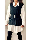 Ensemble chemise + gilet Femme