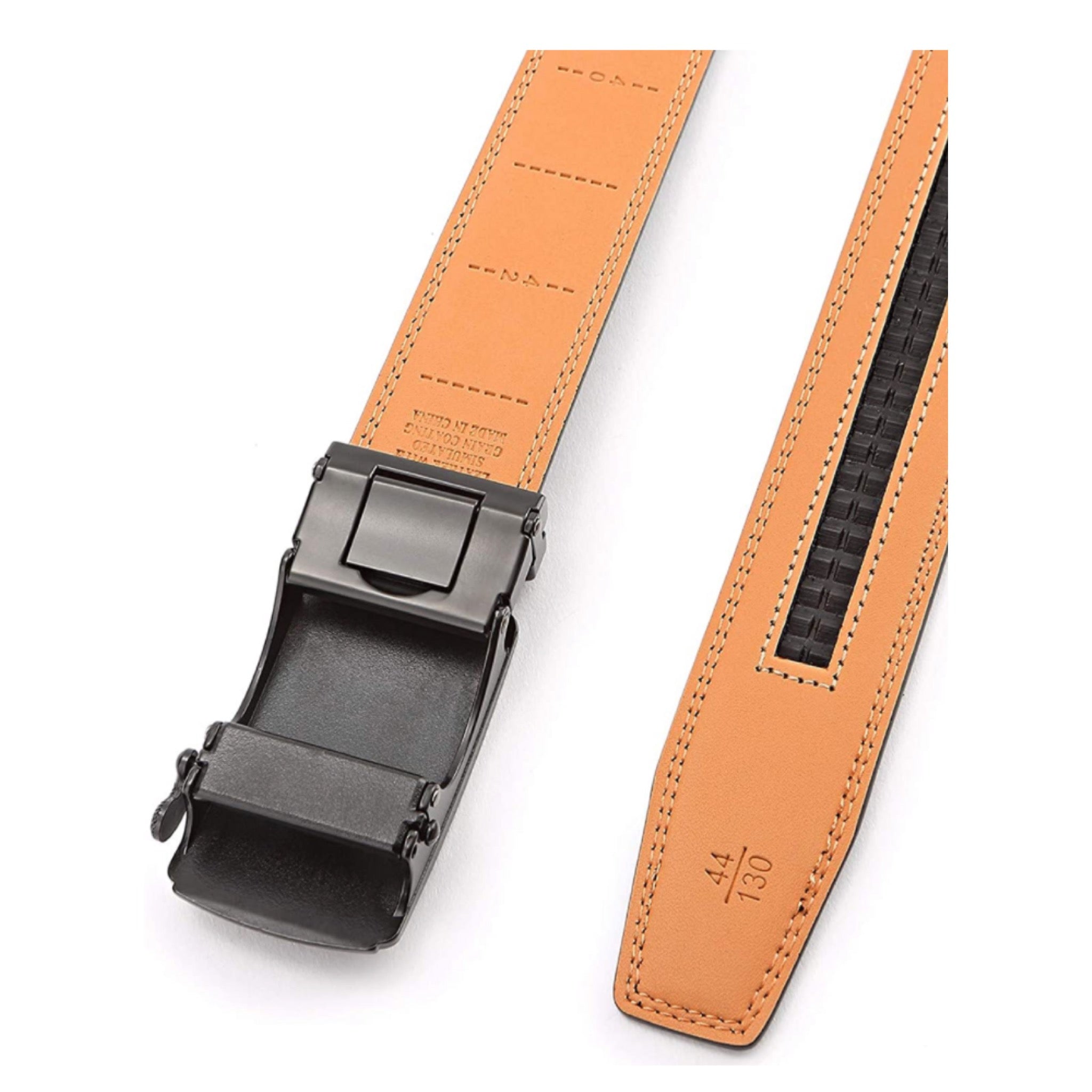 Ceinture boucle automatique en cuir Homme