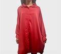 Chemise mi-longue en satin femme