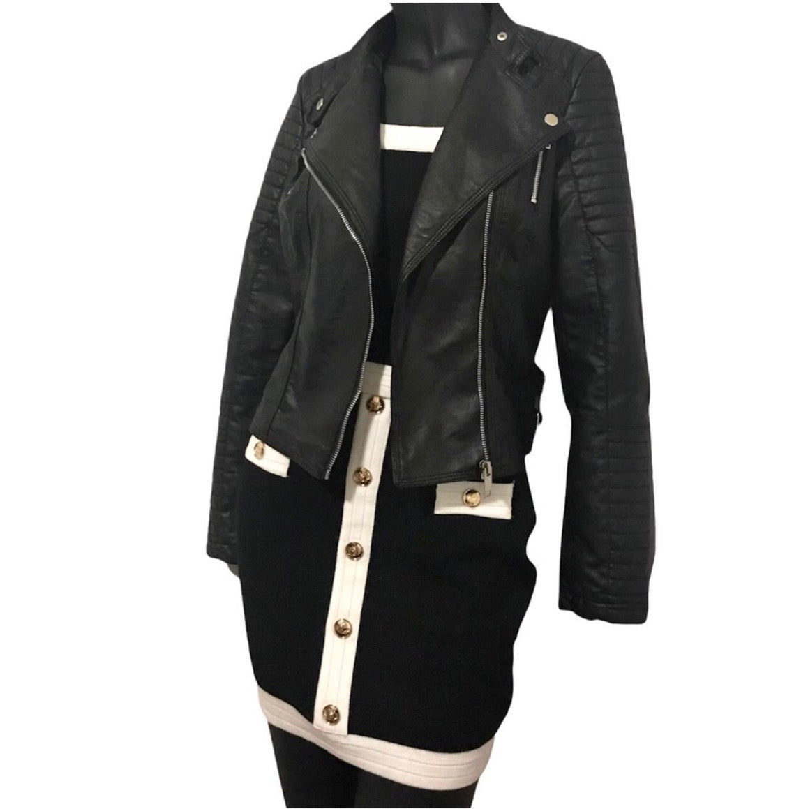 Gilet en simili cuir Femme