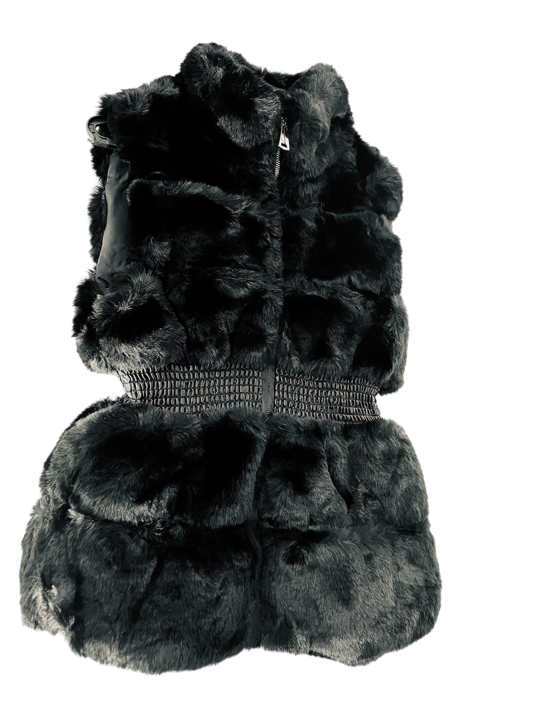 Manteau en fausse fourrure sans manches
