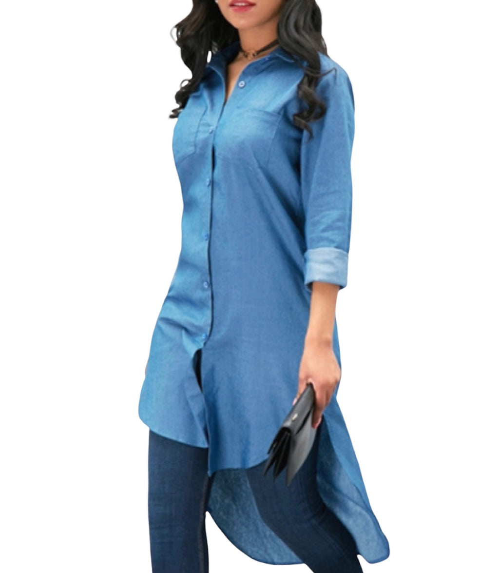 Chemise mi-longue Femme