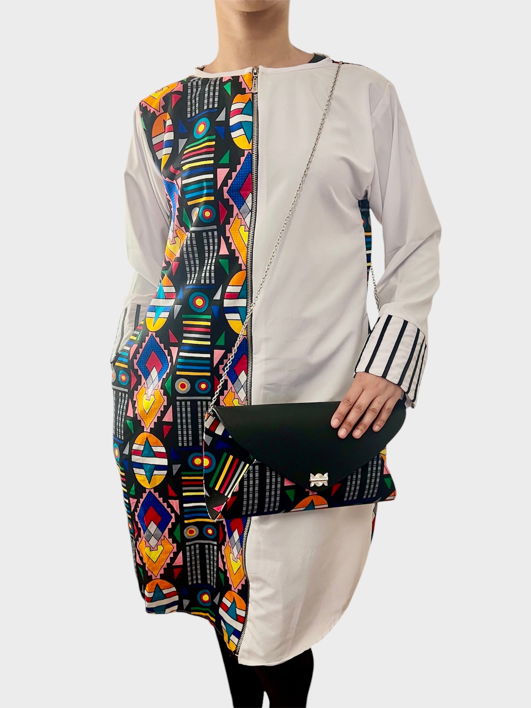 Robe ethnique mi-longue