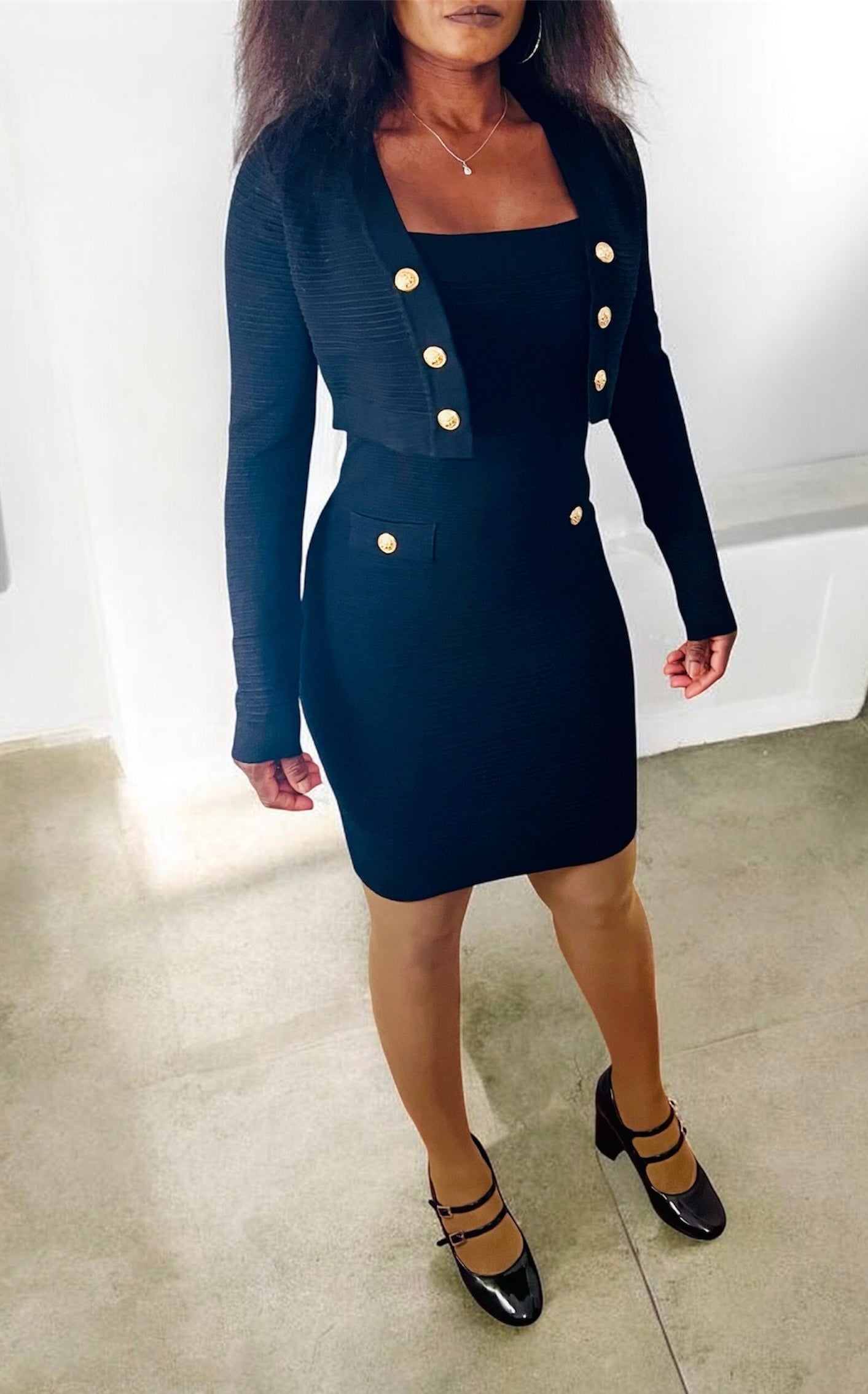 Ensemble robe et gilet Femme