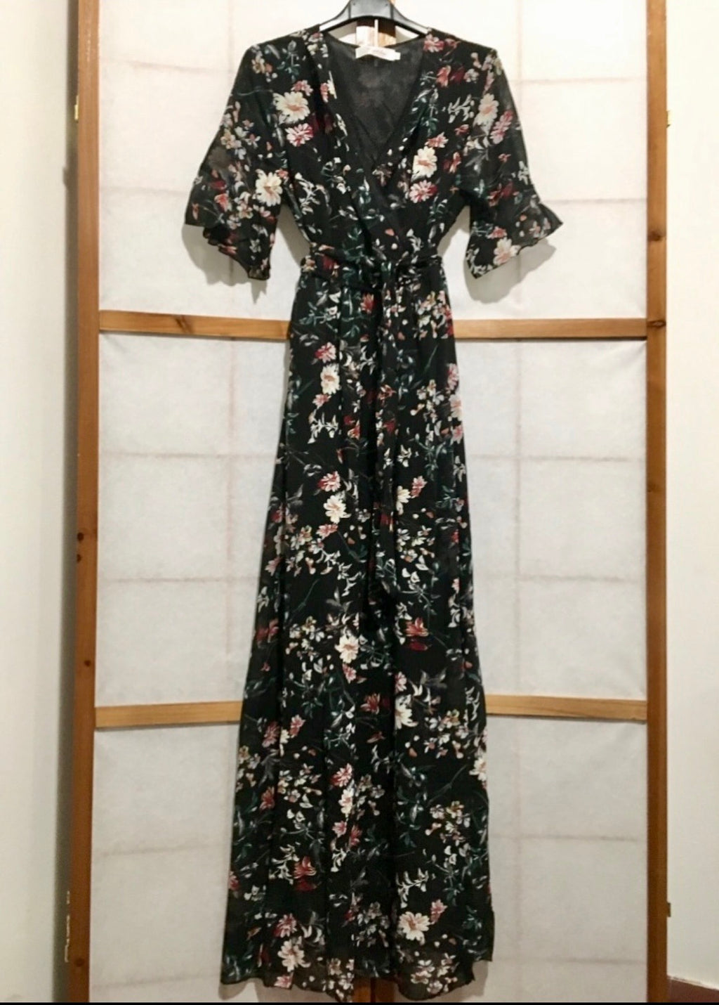 Longue robe à fleurs