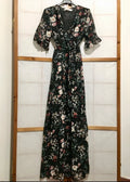 Longue robe à fleurs