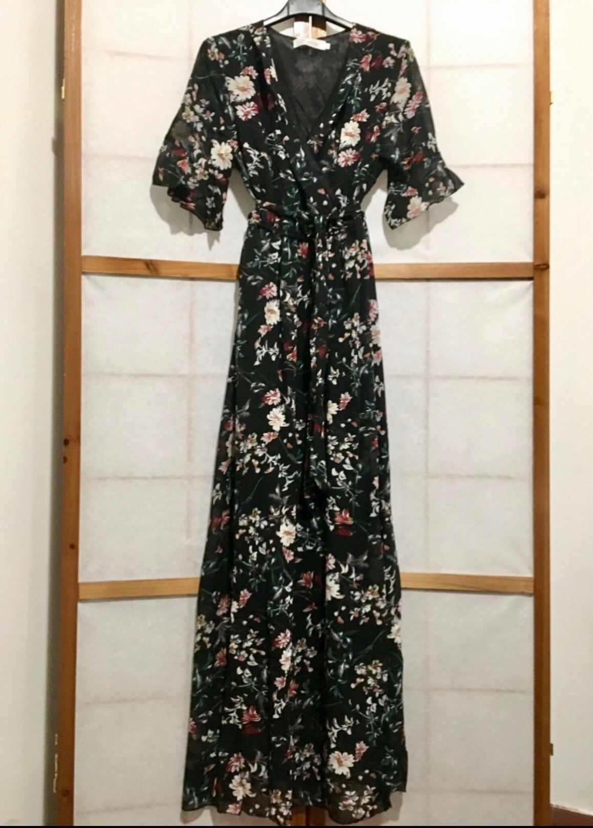 Longue robe à fleurs