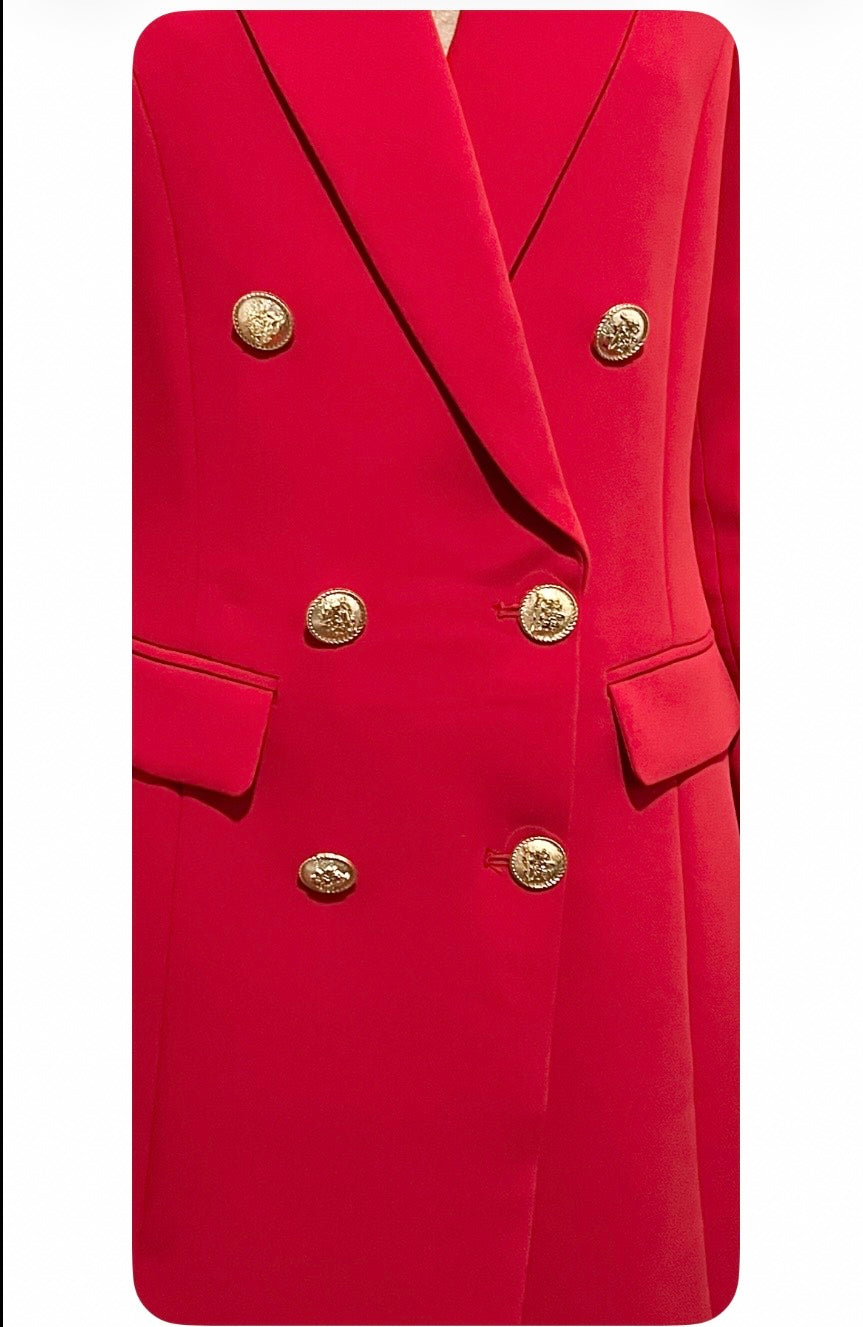 Blazer avec boutons dorés