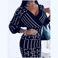 Robe moulante avec manches longues