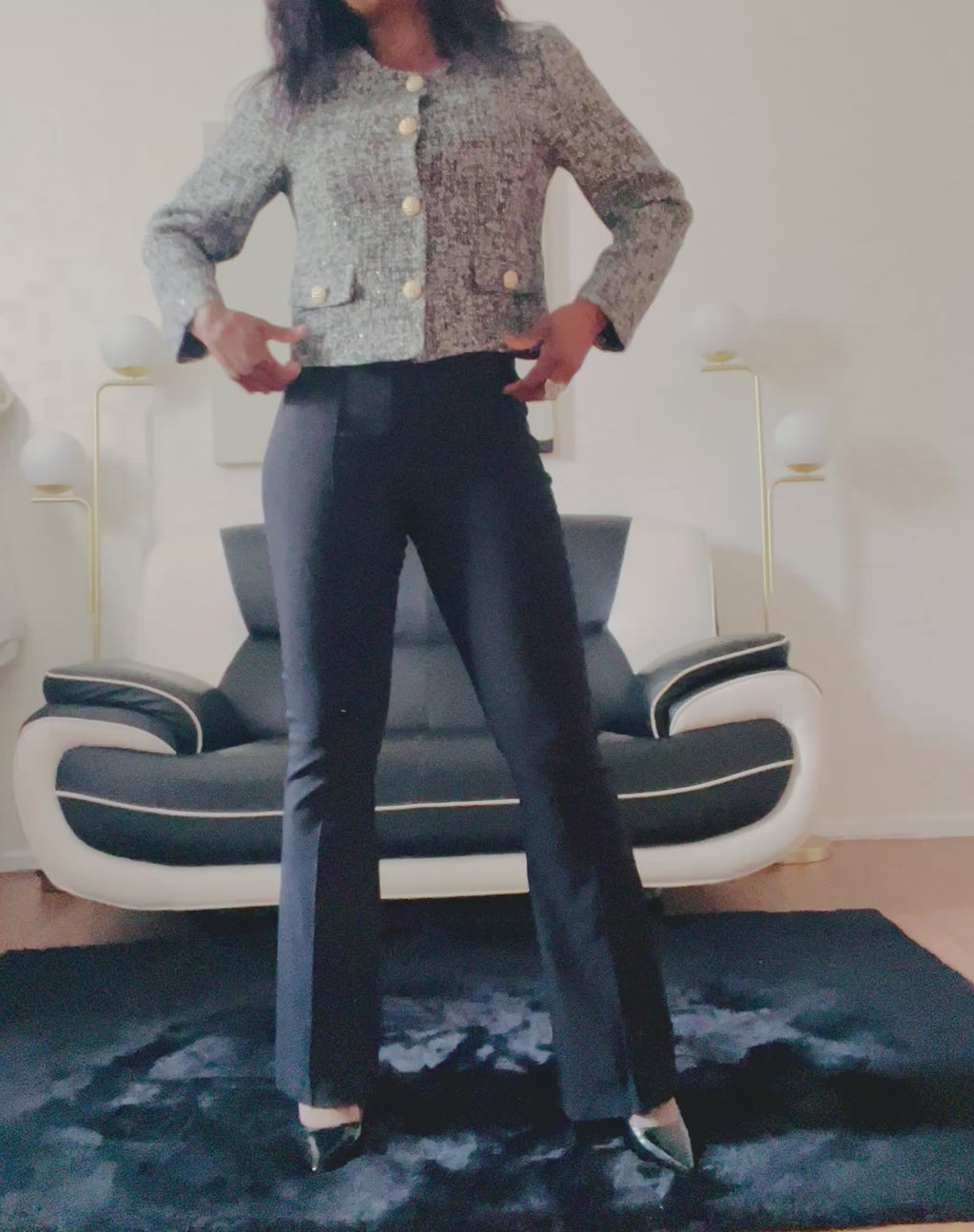 Veste Chic avec boutons dorés Femme